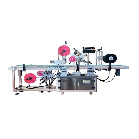 آلة لصق الملصقات الأفقية الأوتوماتيكية بالكامل مع آلة وضع العلامات على الزجاجات المستديرة مع ناقل MT-130 